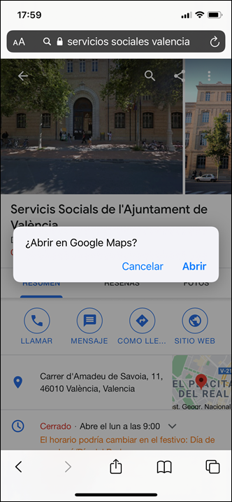 business messages para google maps